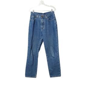 LL BEAN Women's Double L Relaxed Fit Fleece Lined Jeans High Rise Waist 28"